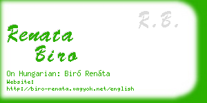 renata biro business card